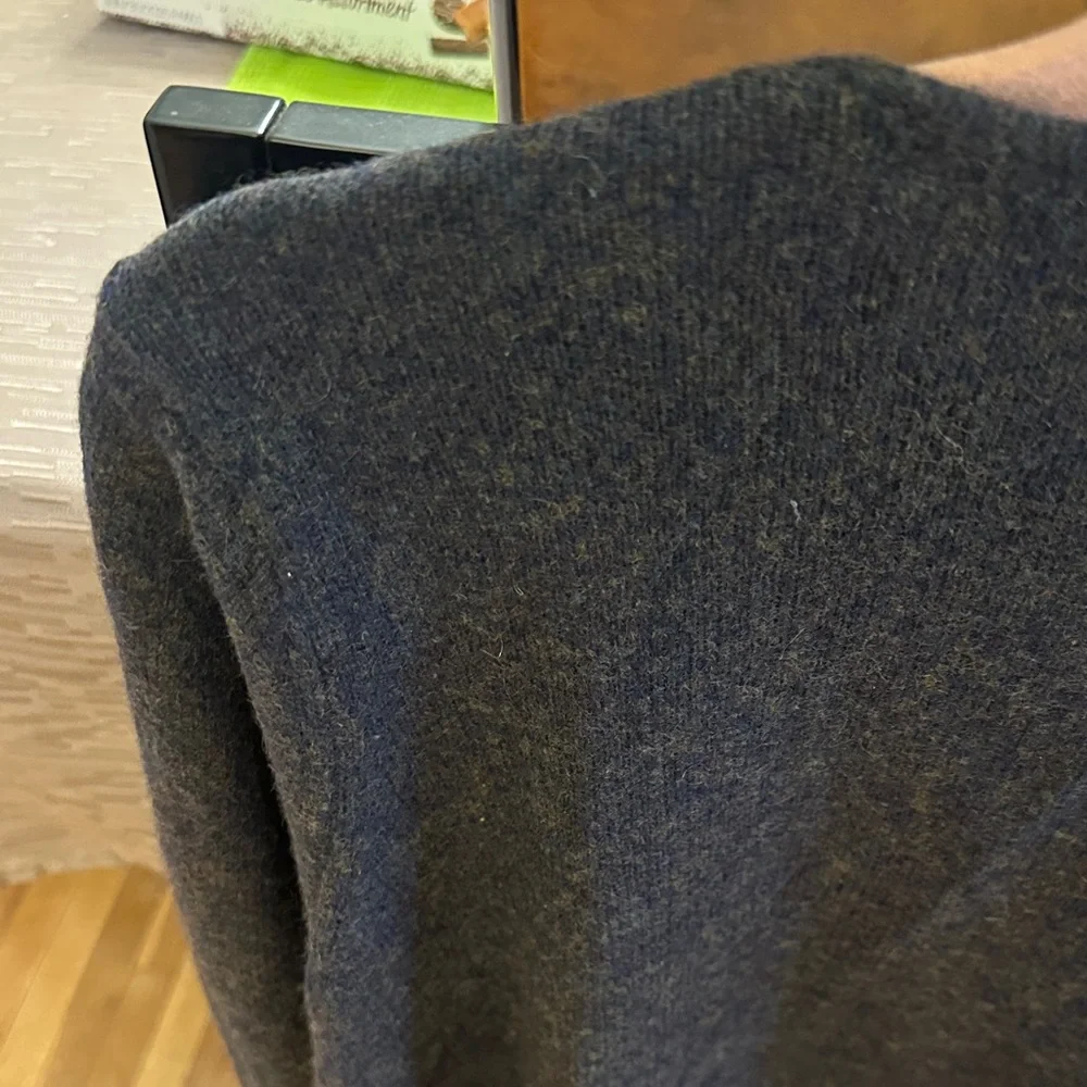 Ply Cashmere Dark Gray Open Cardigan - Picture 4 of 4